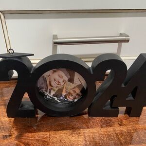 Black 2024 Graduation Photo Frame